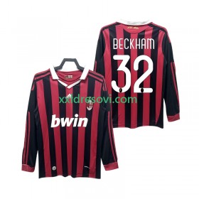 AC Milan BECKHAM 32 2009 2010 Retro Domaći Nogometni Dres Dugim Rukavima